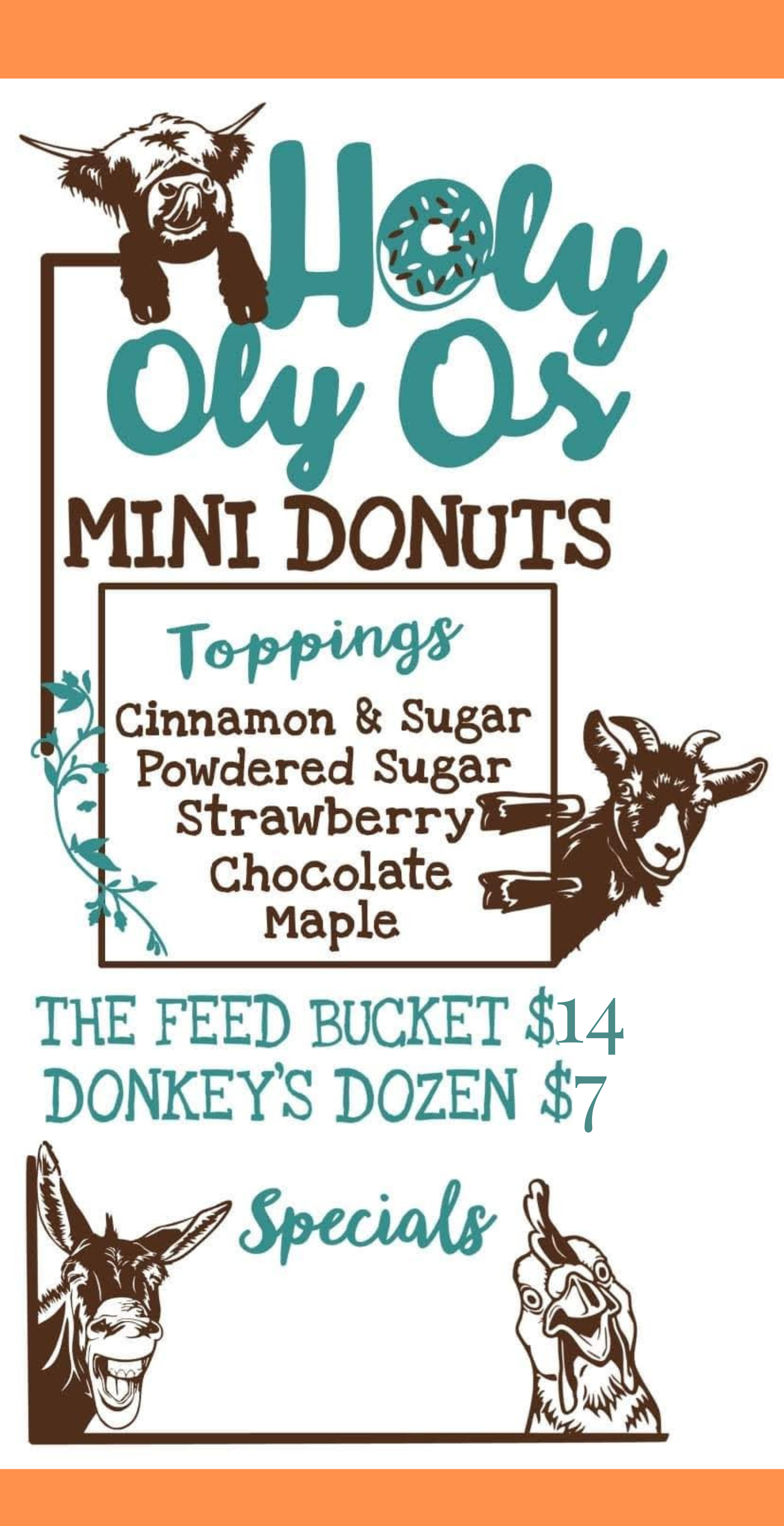 Holy Oly Os menu